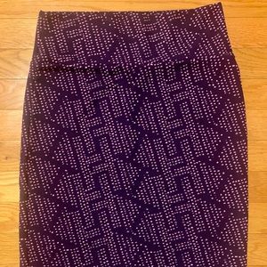 LuLaRoe Cassie Multi-Purple Colored Skirt